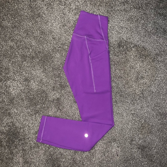 Lululemon Wunder Train HR w/ Pockets 25” *Moonlit Magenta - Picture 5 of 13